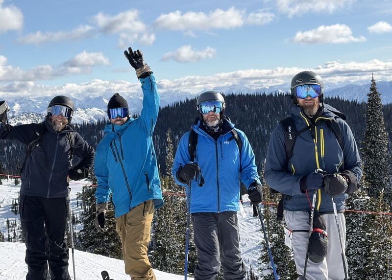 group ski photo