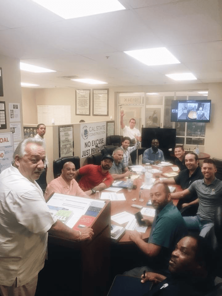 team meeting table